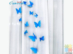 12Pcs/Pack Curtain Home Decor Butterfly Shape Sticker Pin cortina