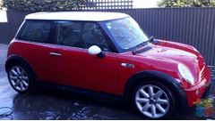 2005 BMW MINI COOPER Red with white Hatchback