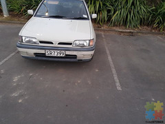 91 Nissan pulsar car in very good working conditions with wof and rego and 211kms on