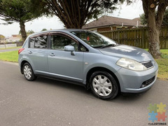 Nissan Tiida 2005 low 120km just had Full Service including Trans Beautiful Condition