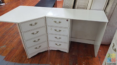 WHITE NICE DRAWERS AND DESK SET