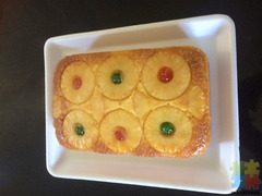 Pineapple Upside Down Sponge Cake