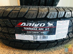 235/70R16 BRAND NEW ALL TERRAIN TYRES FITTED AND BALANCED