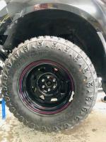 265/75R16 BRAND NEW MUD TYRES AND RIM SET BEST FIT TO A NISSAN NAVARRA