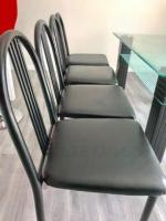 Glass top Dining Table (two tier) and 4 Chairs