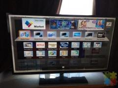PANASONIC LED 55 INCH 3D SMART TV,builtin WiFi ,FREEVIEW, USB,HDMI, EXCELLENT WORKING ORDER